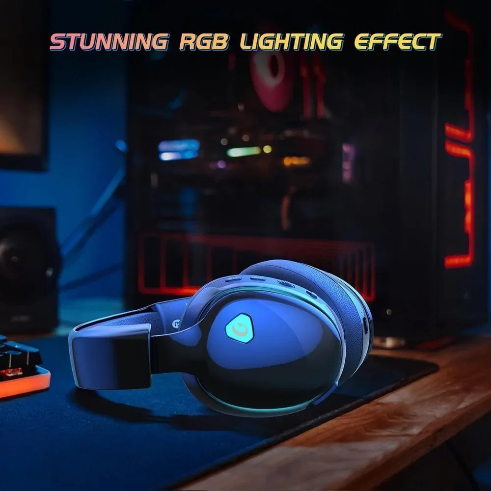 3.5mm Wireless Gaming Headset with Detachable Microphone for Gamer